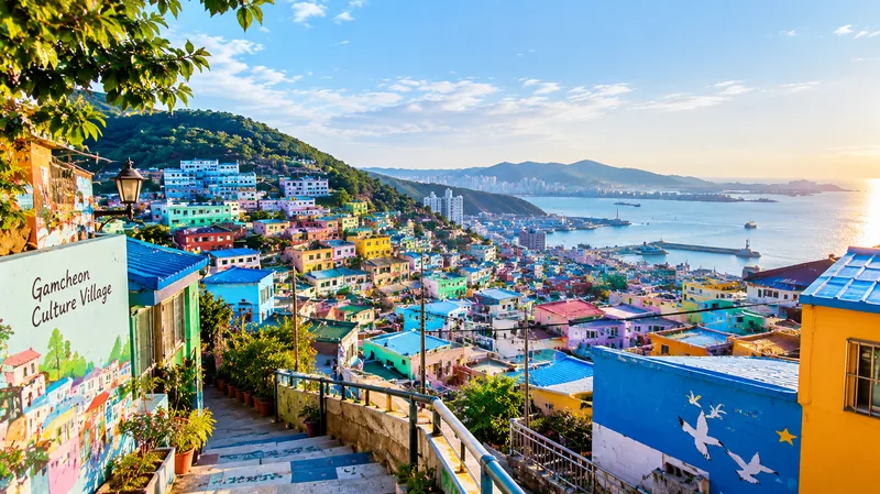 Colorful hillside houses of Gamcheon Culture Village