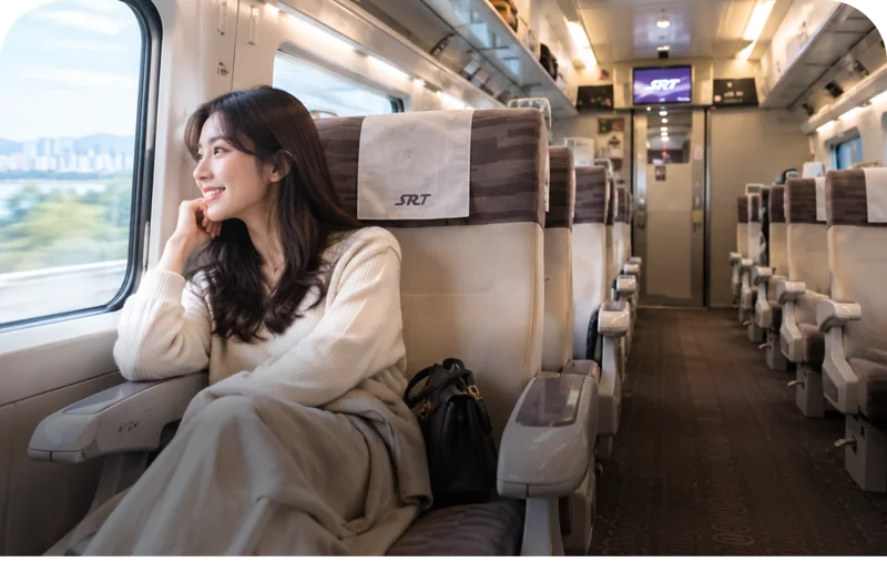 SRT first class seating with extra legroom